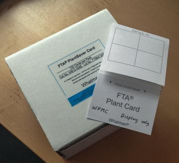 Whatman FTA PlantSaver Cards have arrived!
