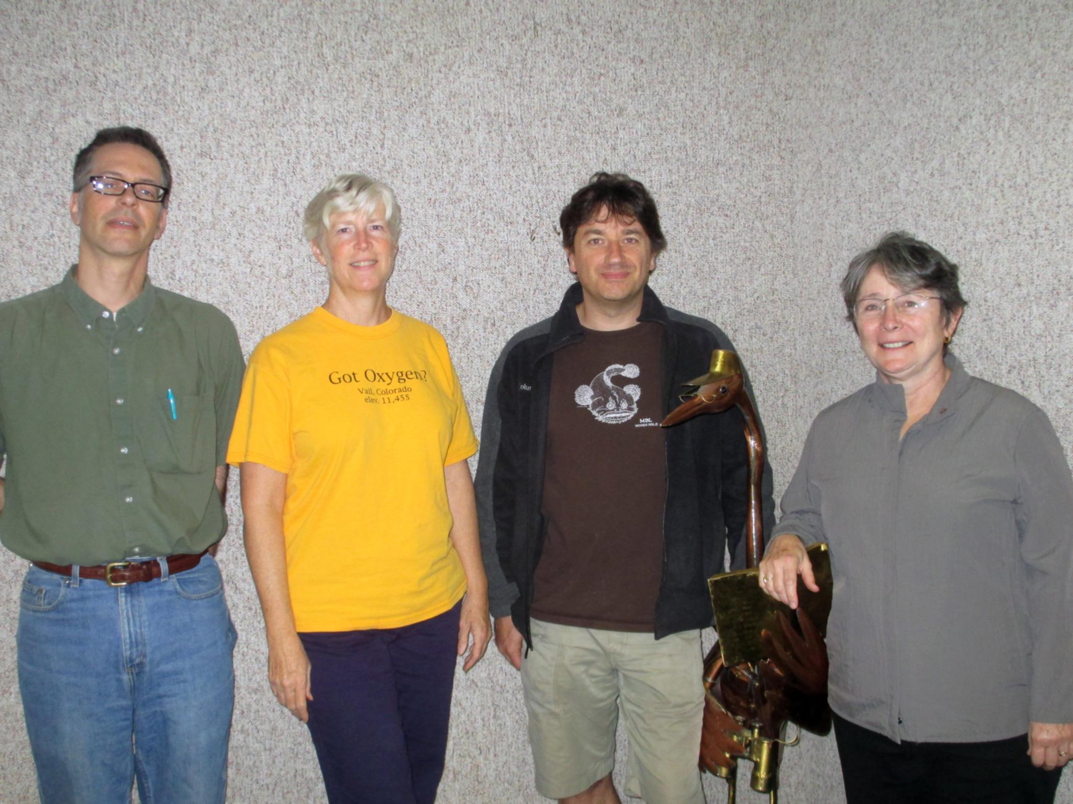 L to R: Todd Kaufmann, Fluff Berger, Richard Jacob, Barbara DeRiso (Scott Pavelle, not present)