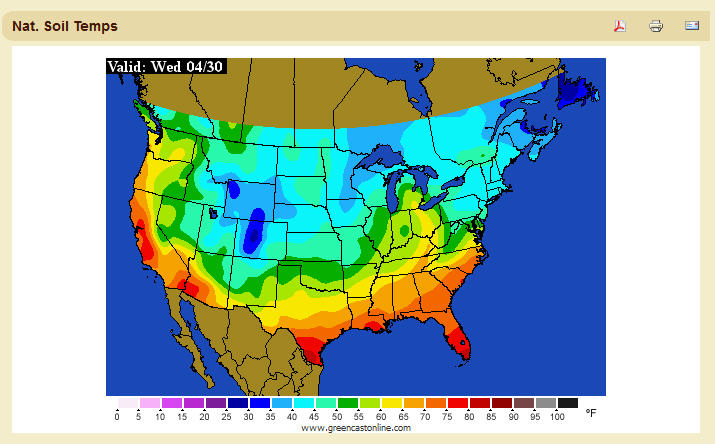 Average Ground Temperature Map