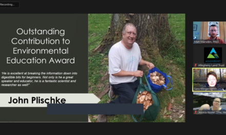 WPaMC Mycologist John Plischke III Honored with Outstanding Contribution to Environmental Education Award from PAEE.org